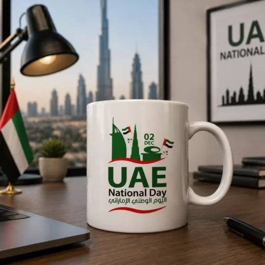 UAE Flag and 2 December National Day Ceramic Mug