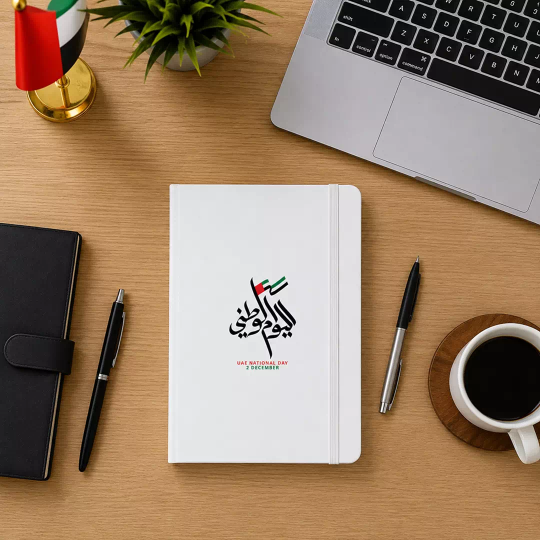 UAE Arabic Calligraphy National Day Hardcover Notebook - Image 4