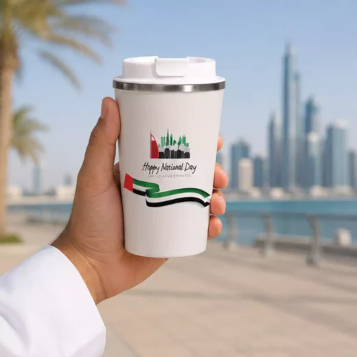 Happy UAE National Day Dubai Skyline Insulated Travel Tumbler