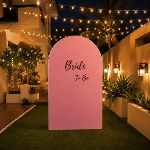 Blush Pink Arch Bride-to-Be Welcome Board – Personalised Bridal Shower Sign