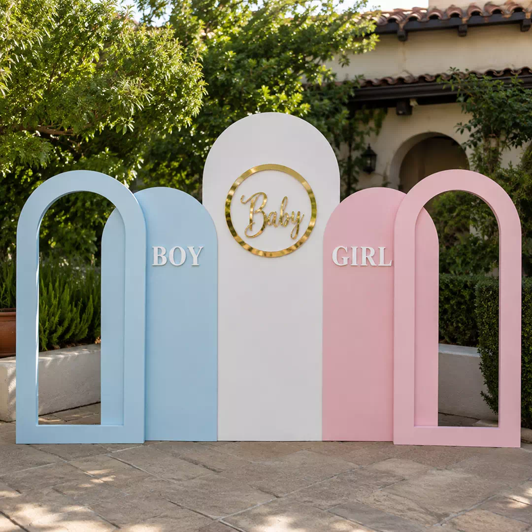 Multi-Arch Boy Girl Backdrop Set – Gender Reveal Photo Backdrop UAE - Image 4