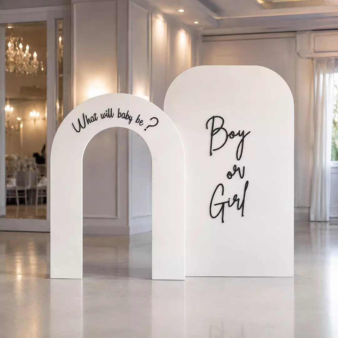 What Will Baby Be Two-Panel Backdrop – Gender Reveal Photo Backdrop UAE - Image 3