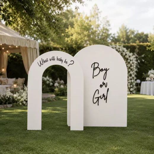 What Will Baby Be Two-Panel Backdrop – Gender Reveal Photo Backdrop UAE