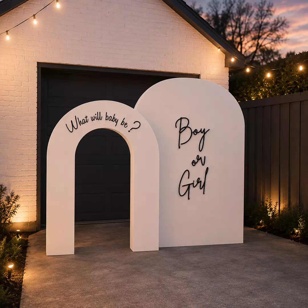 What Will Baby Be Two-Panel Backdrop – Gender Reveal Photo Backdrop UAE - Image 2