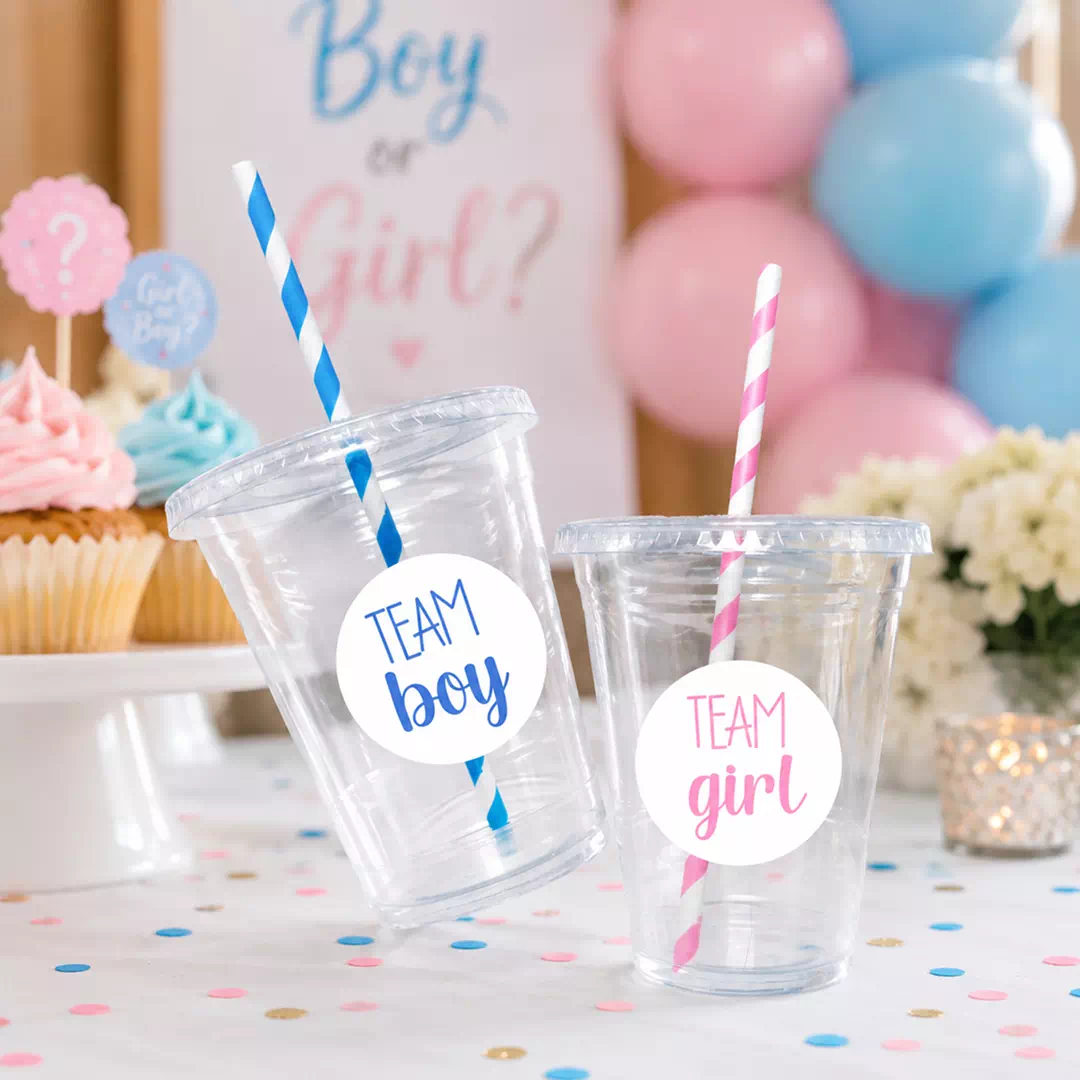 Custom Printed It's a Girl It's a Boy Cups, Set of 8 – Gender Reveal Cups UAE - Image 4