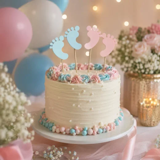 Boy or Girl Bunting Cupcake Tower Topper – Gender Reveal Cake Topper UAE
